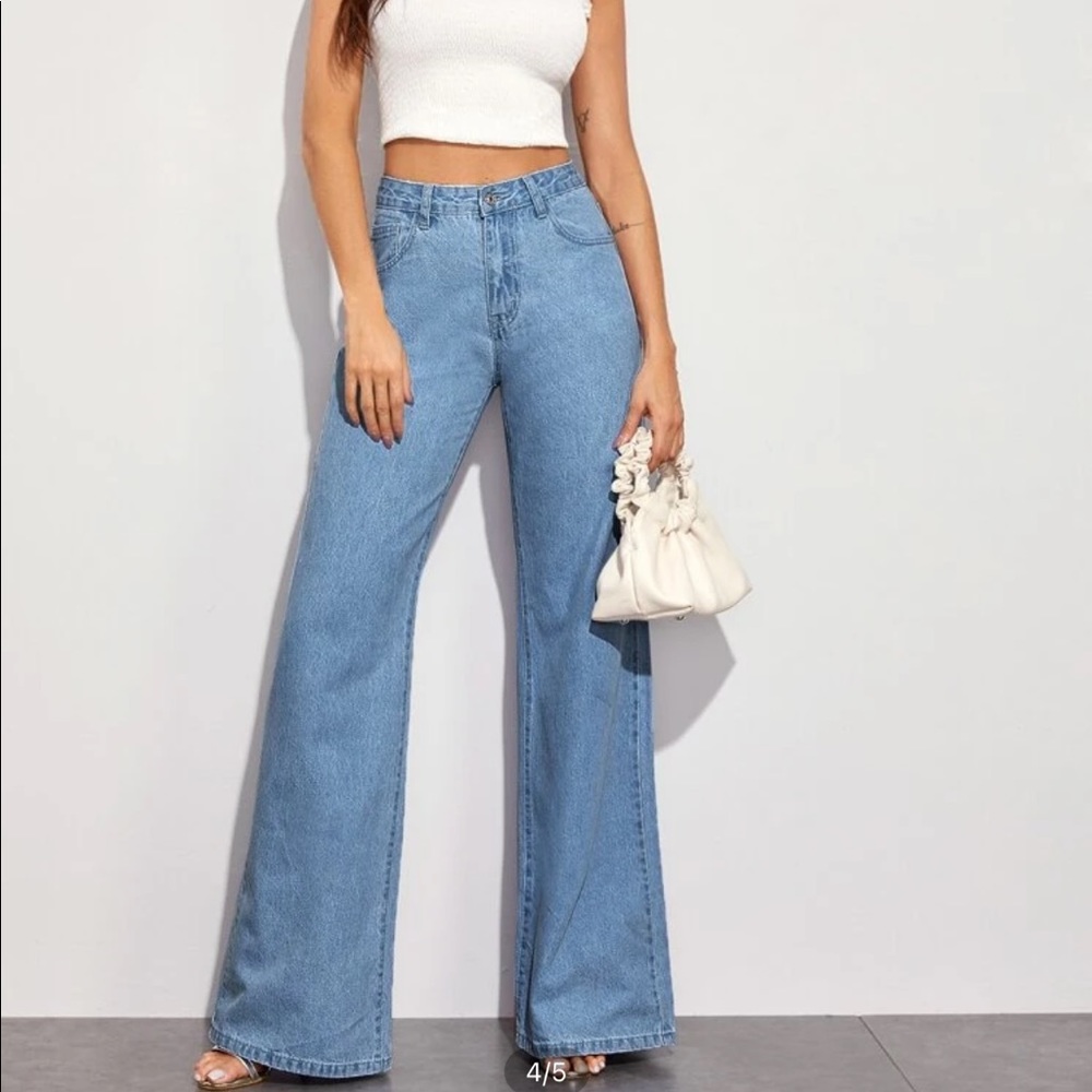 Shein fully length baggy jeans - light wash